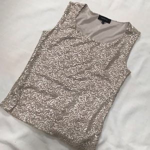 Jones New York Gold Sequin Tank